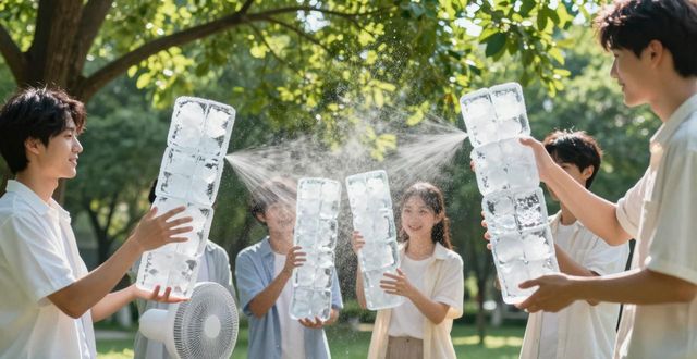 大冰块降温方法_广州白云夏季防暑降温大冰块_大冰块户外活动使用时长